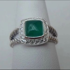David Yurman Green Onyx Albion Ring